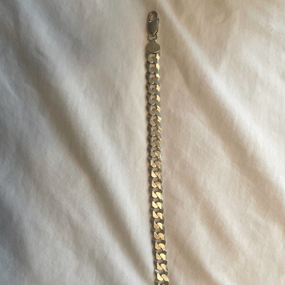 Miabella 925 Sterling Silver Men’s Bracelet - Picture 1 of 7